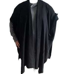Beryll Malibu Cashmere Wrap Poncho Black OS NWT